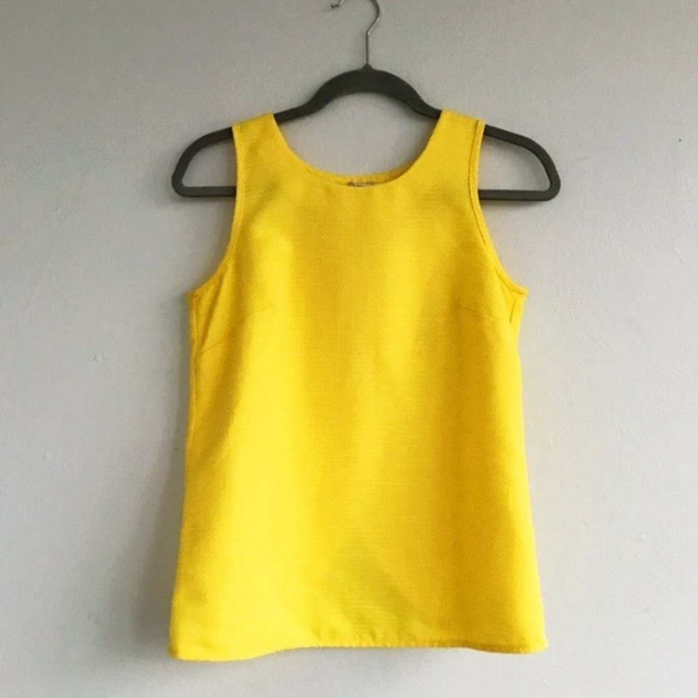 J. Crew Cross Back Yellow Tank Top (2)
